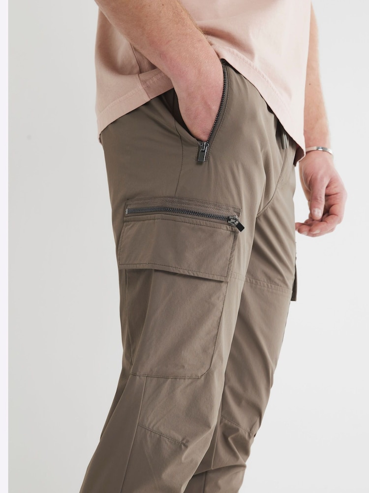 River Island Natural Skinny Fit Cargo Trousers - Image 4 of 6
