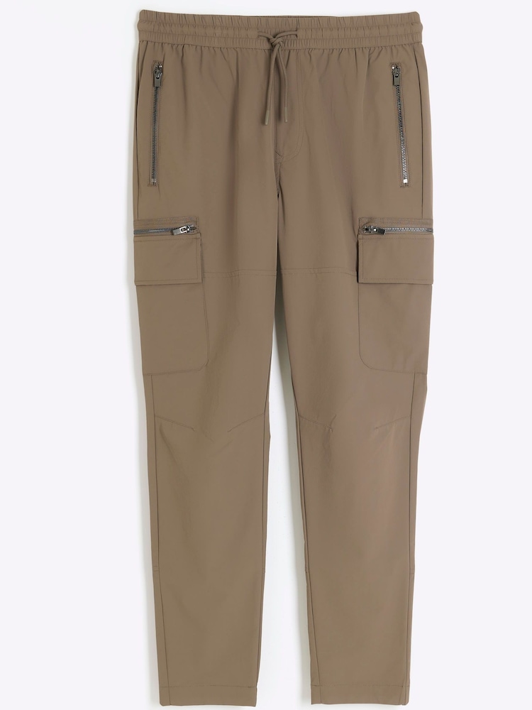 River Island Natural Skinny Fit Cargo Trousers - Image 5 of 6