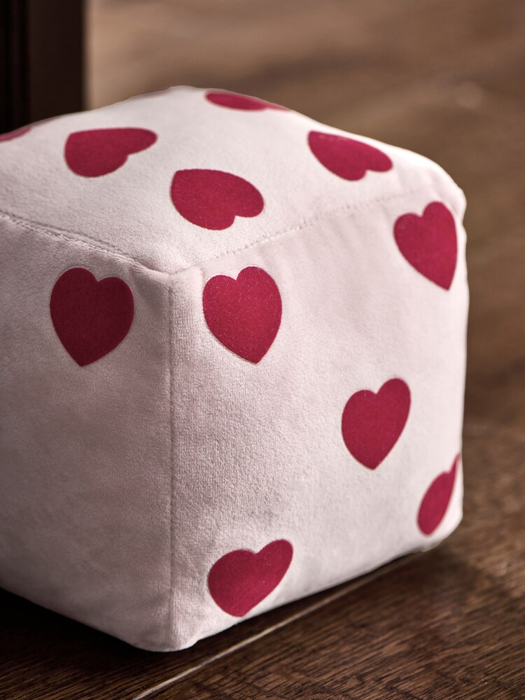 Pink Valentines Velvet Dice Doorstop - Image 2 of 3 Pink Valentines Velvet Dice Doorstop - Image 2 of 3