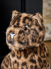 Animal Faux Fur Leopard Doorstop - Image 2 of 4