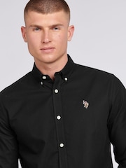 U.S. Polo Assn. Black Mens Peached 100% Cotton Oxford Shirt - Image 2 of 6