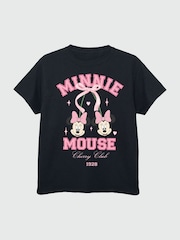 Brands In Black Girls Disney Minnie Mouse Club 100% Cotton T-Shirt - Image 3 of 4