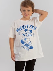 Brands In White Boys Disney Mickey Mouse 100% Cotton T-Shirt - Image 2 of 4