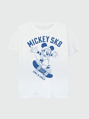Brands In White Boys Disney Mickey Mouse 100% Cotton T-Shirt - Image 3 of 4