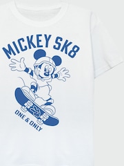 Brands In White Boys Disney Mickey Mouse 100% Cotton T-Shirt - Image 4 of 4
