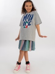 Brands In Grey Girls Disney Minnie Mouse Sitting T-Shirt - Image 2 of 4