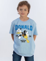 Brands In Blue Disney Donald Duck 1934 Boys 100% Cotton T-Shirt - Image 1 of 4