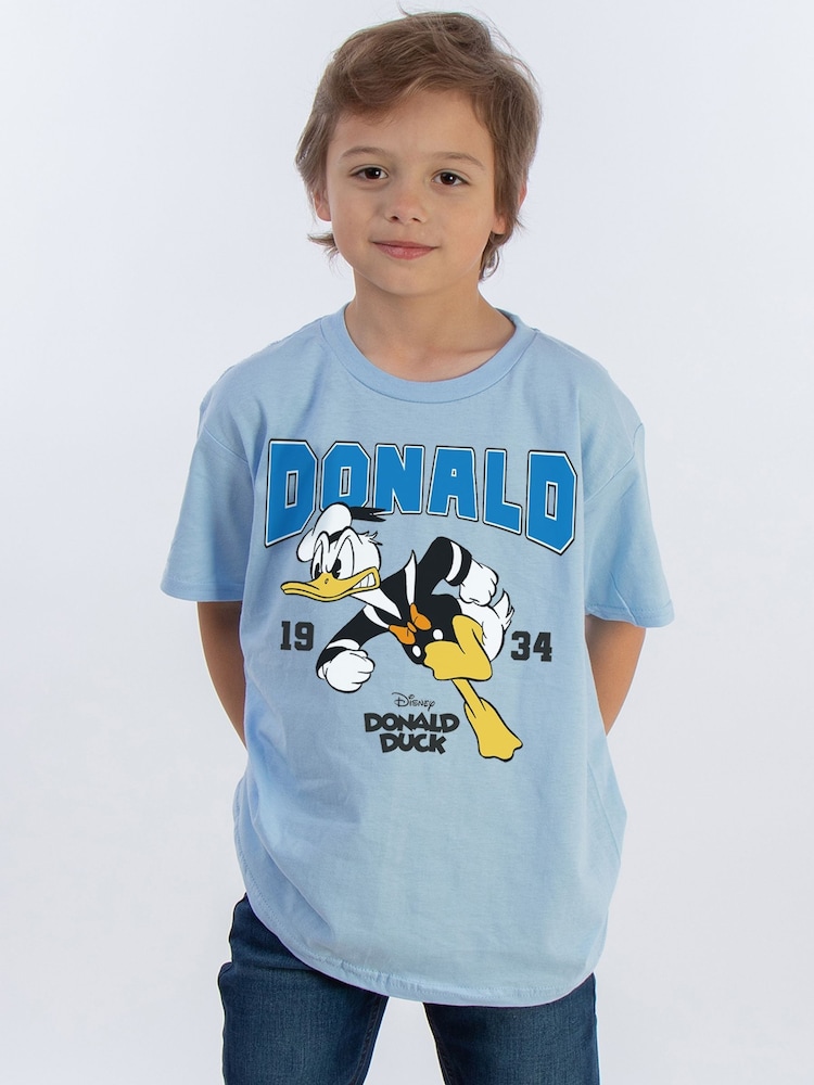 Brands In Blue Disney Donald Duck 1934 Boys 100% Cotton T-Shirt - Image 1 of 4