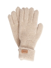 Barbour® Cream Pendle Knitted Gloves - Image 3 of 3