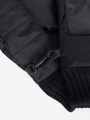 Barbour® Black Banff Quilted Gloves - Image 5 of 6
