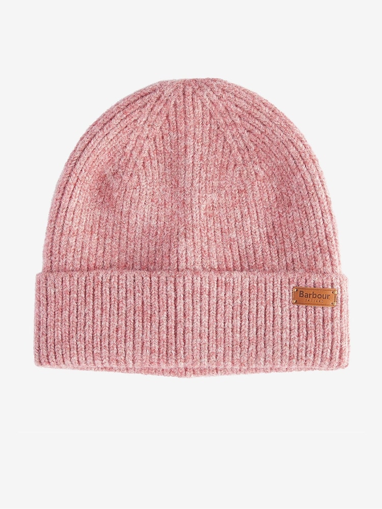 Barbour® Pink Pendle Beanie Hat - Image 1 of 5