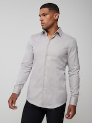 BOSS Natural Slim Fit Stretch Poplin Hank Shirt - Image 1 of 4