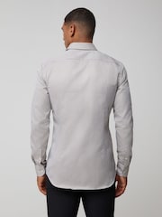 BOSS Natural Slim Fit Stretch Poplin Hank Shirt - Image 3 of 4