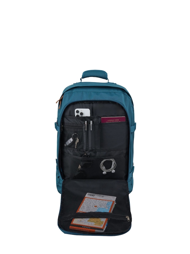 Cabin Max Petrol Blue Metz 44L Carry On 55cm Backpack - Image 3 of 5