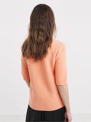 JD Williams Orange Short Sleeve Jumper - Image 2 of 4