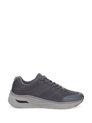 Pavers Grey Wide Fit Breathable Trainers - Image 1 of 5
