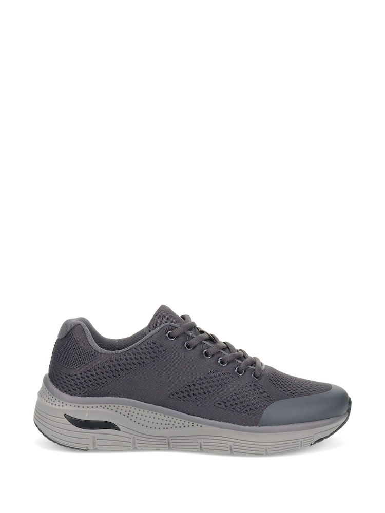 Pavers Grey Wide Fit Breathable Trainers - Image 1 of 5