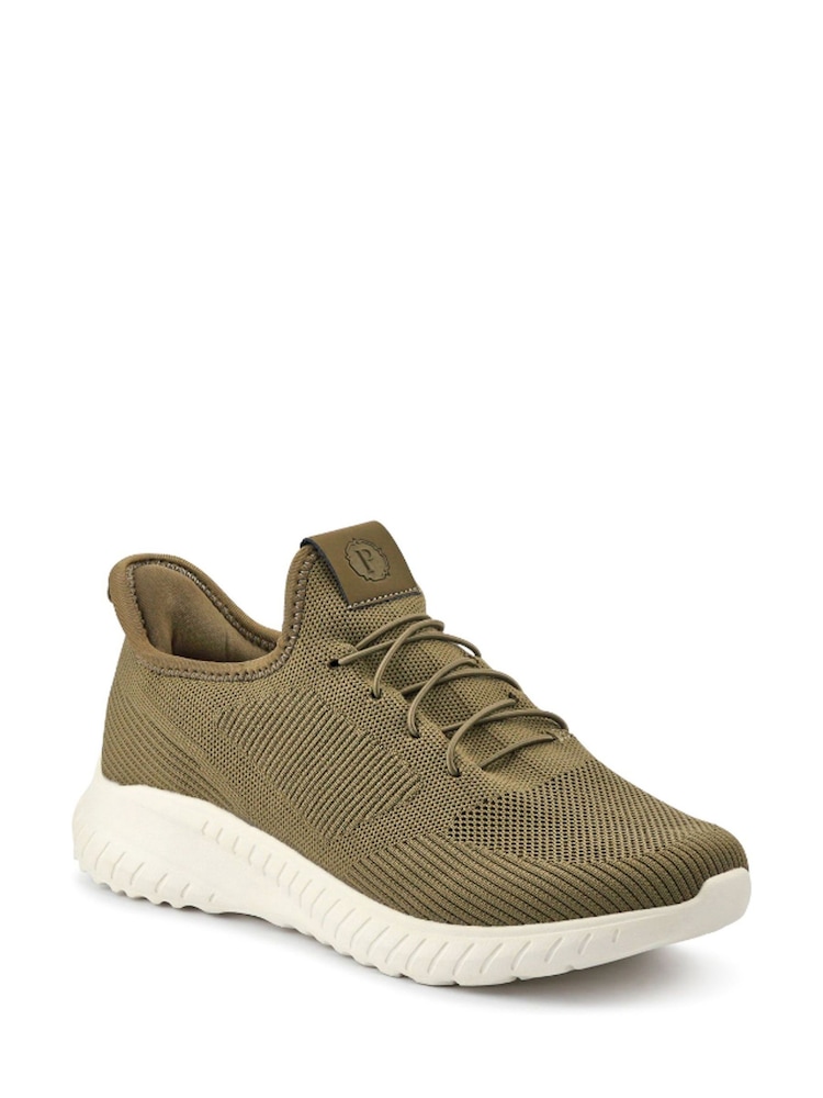 Pavers Green Ground Slip-On Wide-Fit Trainers - Image 2 of 5