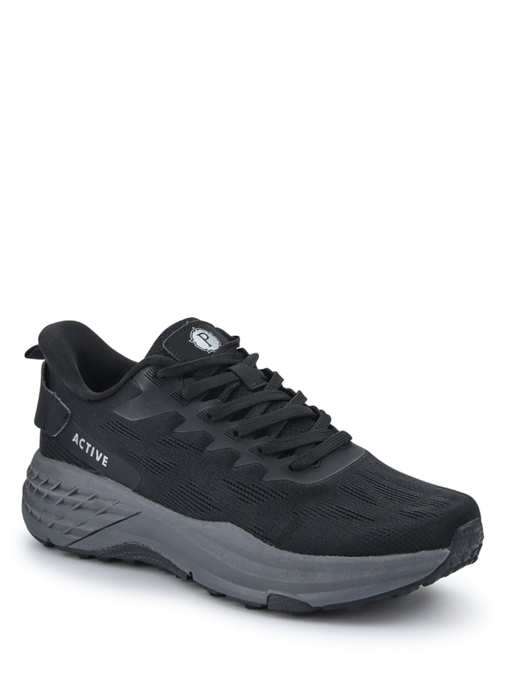 Pavers Black Lightweight Memory Foam Trainers - Image 2 of 5