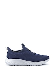 Pavers Blue Slip-On Wide-Fit Trainers - Image 1 of 5