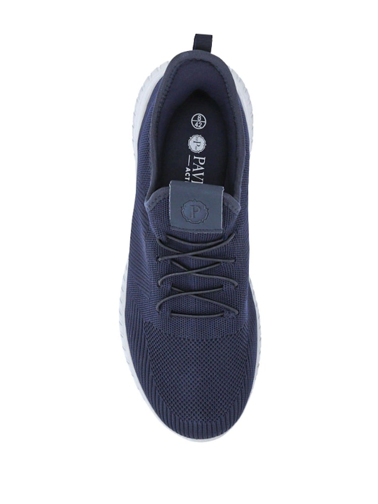 Pavers Blue Slip-On Wide-Fit Trainers - Image 4 of 6