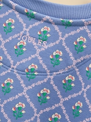 Joules Girls' Emma Blue Long Sleeve Sweater Dress - Image 6 of 6