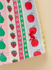 Joules Girls' Gracie Multi Stripe Short Sleeve Shirred Dress - Image 4 of 5