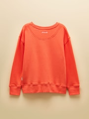 Orange - Joules – Sundaze – Rundhals-Sweatshirt mit Slogan für Kinder - Bild 2 von 5