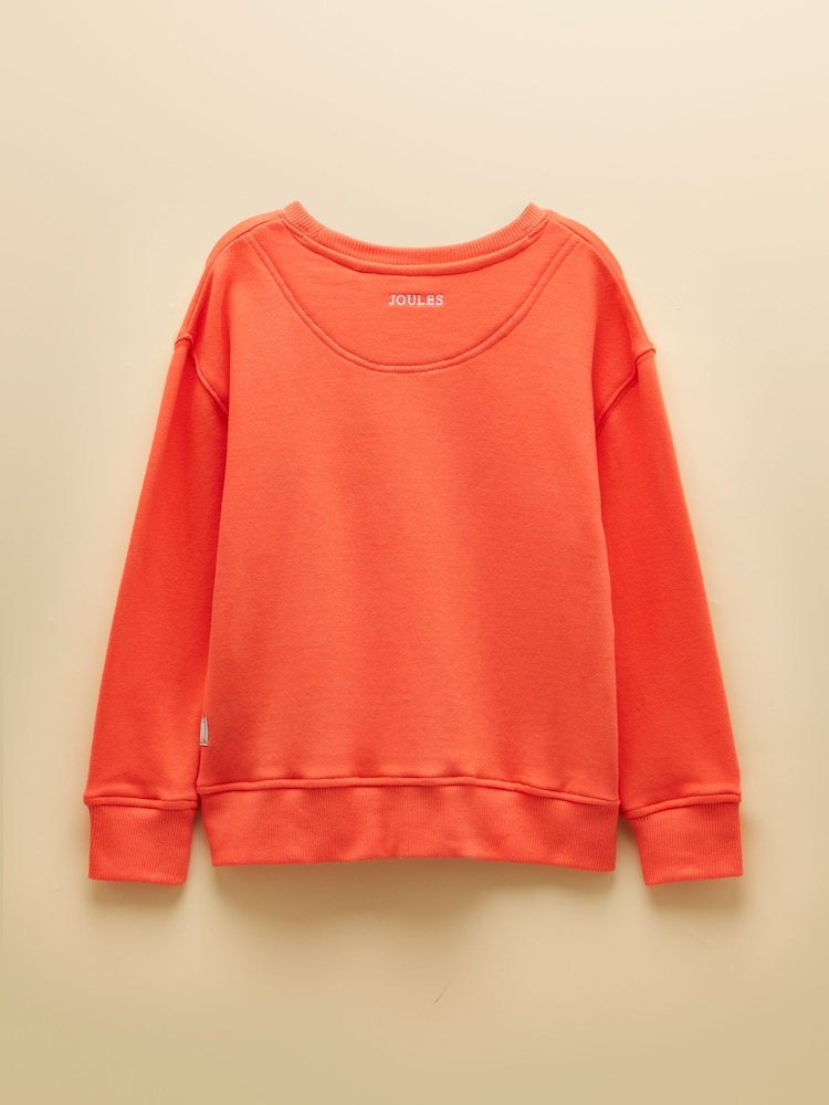Orange - Joules – Sundaze – Rundhals-Sweatshirt mit Slogan für Kinder - Bild 2 von 5