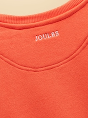 Joules Kids' Sundaze Orange Slogan Crew Neck Sweatshirt - Image 9 of 9