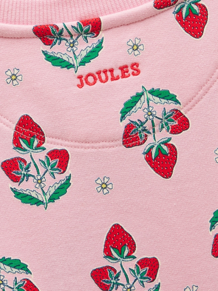 Joules Girls' Emma Pink Short Sleeve Sweater Dress - Image 5 of 5 Joules Girls' Emma Pink Short Sleeve Sweater Dress - Image 5 of 5