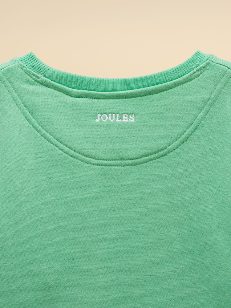 Türkisgrün - Joules – Sundaze – Rundhals-Sweatshirt mit Slogan für Kinder - Bild 4 von 4