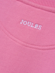 Joules Kids' Sundaze Bright Pink Slogan Crew Neck Sweatshirt - Image 7 of 7