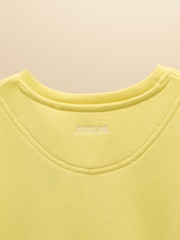 Geltona - „Joules“ vaikiškas džemperis su apvalia kaklo iškirpte „Sundaze“ šūkiu - 5 paveikslėlis iš 5