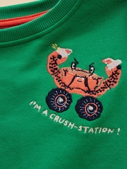 Green Icons - سويت شيرت أبليك للأولاد من Joules - صورة 5 من 5