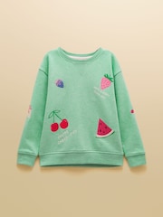 Joules Girls' Summerdays Sweat and Shorts Set - Imaginea 9 din 13