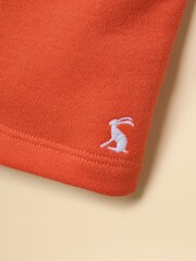 Joules Kids' Sundaze Orange Loopback Sweat Shorts - Image 8 of 9