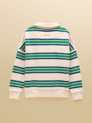 أخضر وأبيض - سويت شيرت بياقة للأولاد من Joules - صورة 2 من 5