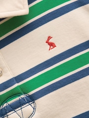 أخضر وأبيض - سويت شيرت بياقة للأولاد من Joules - صورة 3 من 5