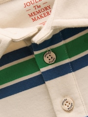 أخضر وأبيض - سويت شيرت بياقة للأولاد من Joules - صورة 4 من 5