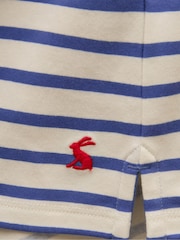 Joules Girls' Harbour Blue Strawberry Long Sleeve Jersey Top - Image 4 of 5