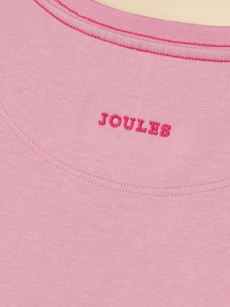 Joules Girls' Astra Pink Fairy Applique Cotton T-Shirt - Image 5 of 5 Joules Girls' Astra Pink Fairy Applique Cotton T-Shirt - Image 5 of 5