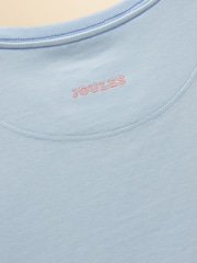 Joules Girls' Astra Blue Dogs Applique Cotton T-Shirt - Image 6 of 6