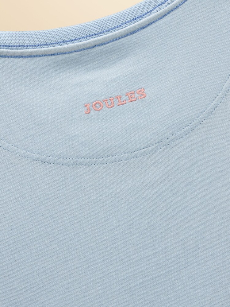 Joules Girls' Astra Blue Dogs Applique Cotton T-Shirt - Image 6 of 6 Joules Girls' Astra Blue Dogs Applique Cotton T-Shirt - Image 6 of 6