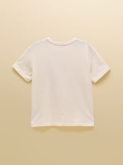 Cream - Joules Girls' Fundays Graphic Short Sleeve T-Shirt - Bild 3 von 6