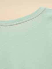 Vert à la menthe - T-shirt Joules Foundations graphique à manches courtes pour fille - Image 7 sur 7