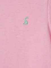 Rosa - Joules flickor kortärmad bomulls-T-shirt med tryck "Let's Go" - Bild 3 av 5