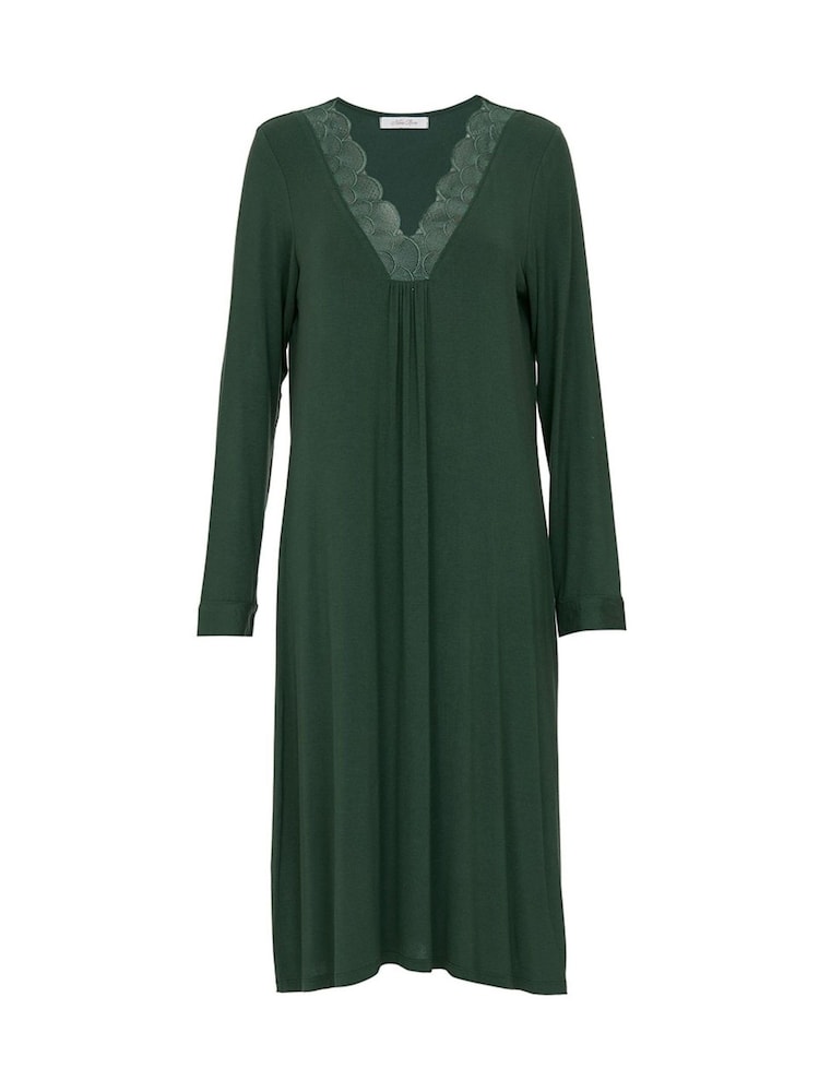 Cyberjammies Green Nora Rose Long Sleeve Short Nightdress - Image 4 of 4 Cyberjammies Green Nora Rose Long Sleeve Short Nightdress - Image 4 of 4