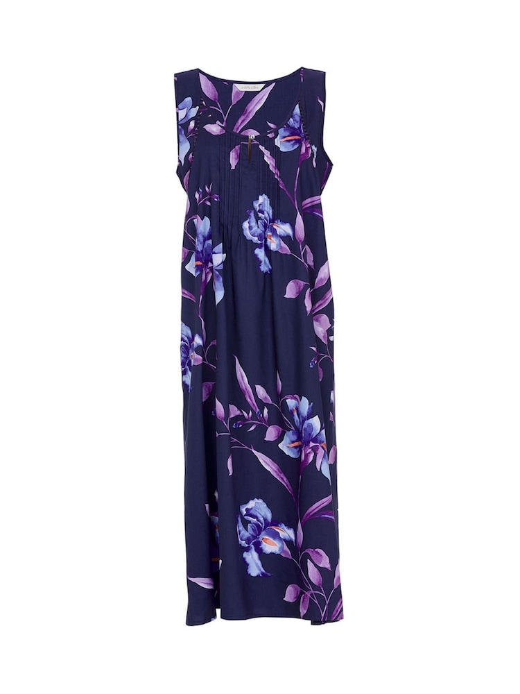Cyberjammies Blue Nora Rose Floral Print Long Nightdress - Image 4 of 4 Cyberjammies Blue Nora Rose Floral Print Long Nightdress - Image 4 of 4