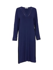 Cyberjammies Blue Nora Rose Long Sleeve Short Nightdress - Image 4 of 4